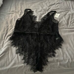 Black lace teddy Medium NWT Kilo Brava